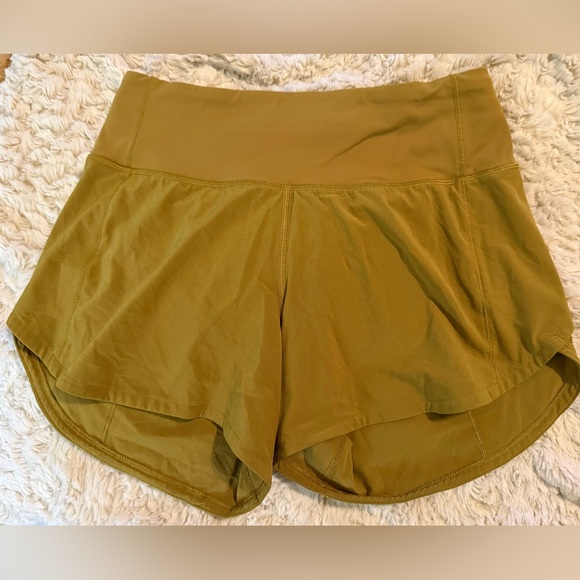 lululemon athletica Pants - Lululemon Speed Up Women’s Short in Auric Gold Size 2